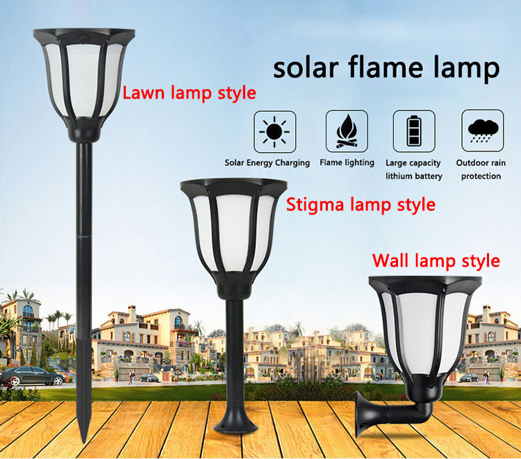 Solar LED Garden Lights Flickering Flames Torches Lights Landscape Decoration