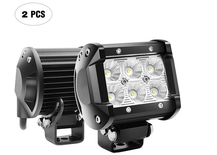 Double Row Vehicle LED Light Bar , 18W Off Road Fog Driving Lights