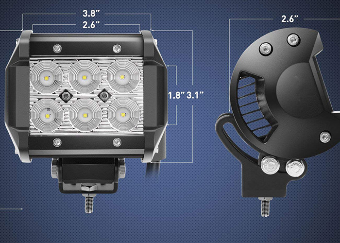 Double Row Vehicle LED Light Bar , 18W Off Road Fog Driving Lights
