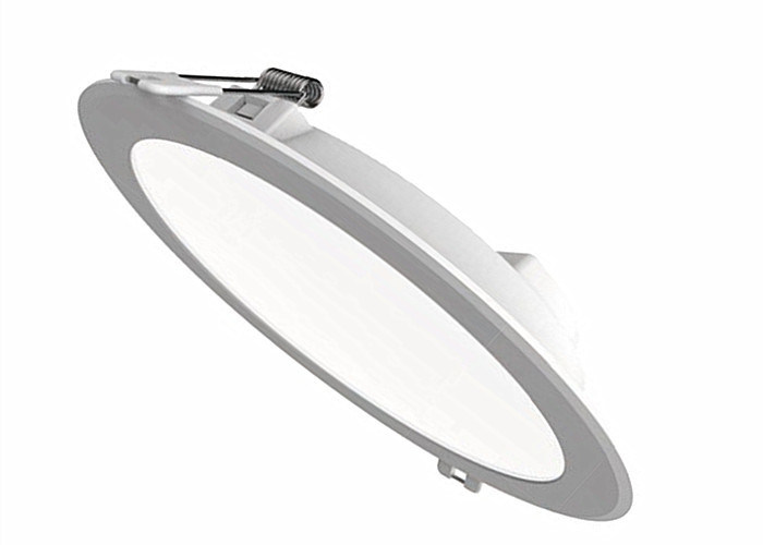 Commercial Round Led Panel Downlight IP20 CCT 5500K Drive On Board Design