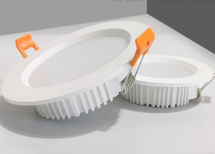 Slim Round Led Panel Downlight 3000K For Leaving Area Input 185 - 265V