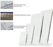 3W - 25W Recessed Dimmable LED Downlight For Indoor Lighting 18650 30AH Battery