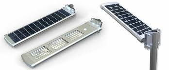 40W - 100W All In One Solar Street Light Aluminium Materials High CE Certification